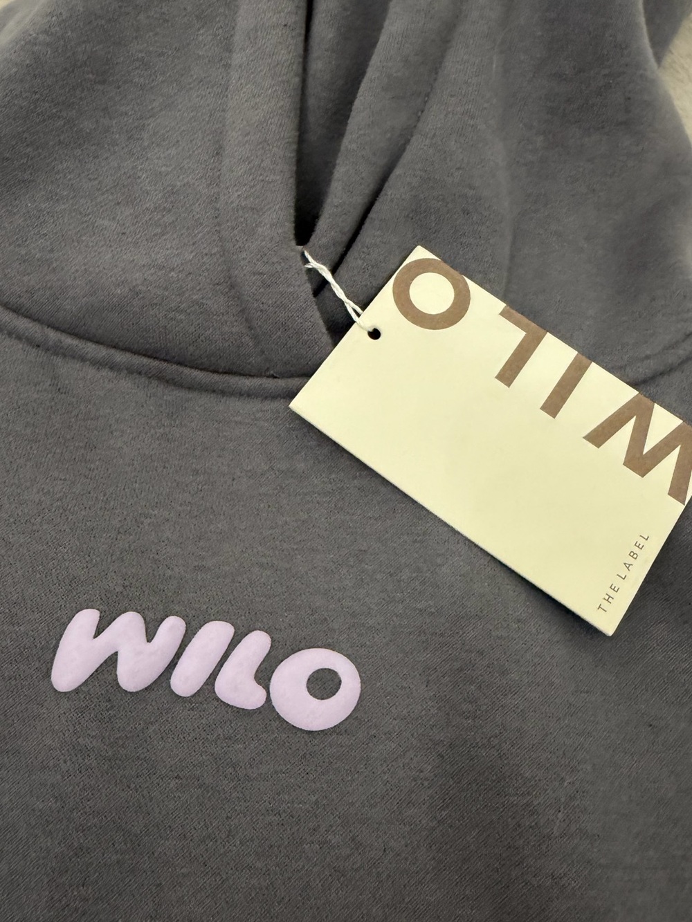 NWT Wilo the Label exclusive grey hoodie 🩶💜 - Picture 3 of 5